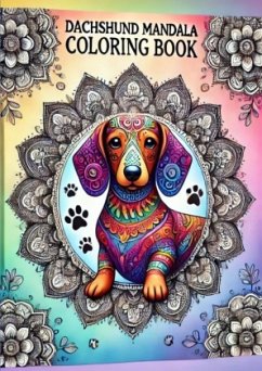 Cover Dachshund Mandala - Coloring Book