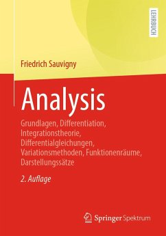 Analysis (eBook, PDF) - Sauvigny, Friedrich