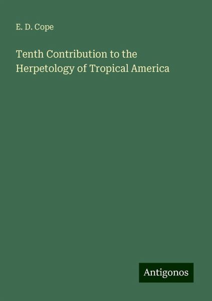 Tenth Contribution to the Herpetology of Tropical America Tenth Contribution to the Herpetology of Tropical America