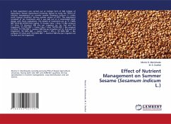 Effect of Nutrient Management on Summer Sesame (Sesamum indicum L.) - Mandviwala, Munira S.;Dudhat, M. S.