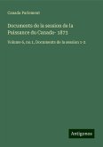 Documents de la session de la Puissance du Canada- 1873