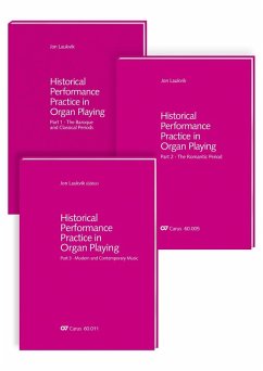 Cover Historical Performance Practice in Organ Playing. Vol. 1-3 + sheet music volume