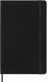 Moleskine 18 Monate Tagesnotizkalender 2025/2026, L/A5, 1 Tag = 1 Seite, Fester Einband, Schwarz