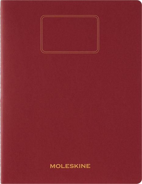 Moleskine Student Cahier, XXL, blanko, Kartoneinband, Rot Moleskine Student Cahier, XXL, blanko, Kartoneinband, Rot