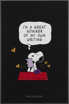 Moleskine Peanuts Snoopy Verehrer Notizbuch limitierte Ausgabe, L/A5, liniert, fester Einband, Schwarz, mit Box Cover Moleskine Peanuts Snoopy Verehrer Notizbuch limitierte Ausgabe, L/A5, liniert, fester Einband, Schwarz, mit Box