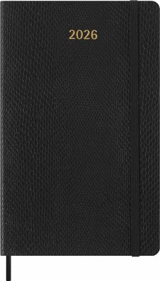Cover Moleskine Precious & Ethical 12 Monate Wochen Notizkalender 2026, L/A5, Liniert, Weicher Einband, Mamba Schwarz, mit Box