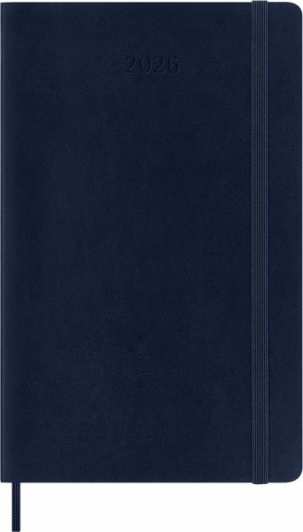 Moleskine 12 Monate Tageskalender 2026, Large/A5, 1 Tag = 1 Seite, Weicher Einband, Saphir Moleskine 12 Monate Tageskalender 2026, Large/A5, 1 Tag = 1 Seite, Weicher Einband, Saphir