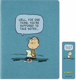 Moleskine Peanuts Linus Cahier limitierte Ausgabe, XL, liniert, Kartoneinband, Hellblau
