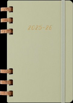 Cover Moleskine 12 Monate Studienplaner mit Spiralbindung 2026, L/A5, Fester Einband, Kiwi