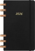 Moleskine 12 Monate Planer mit Spiralbindung 2026, L/A5, Weicher Einband, Schwarz