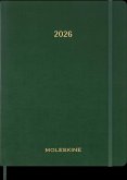 Moleskine 15 Monate Essential Wochenkalender 2025/2026, 1 Wo = 2 Seiten, vertikal, XXL, fester Einband, Myrtengrün