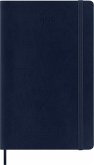 Moleskine 12 Monate Wochen Notizkalender 2026, Large/A5, 1 Wo = 1 Seite, rechts linierte Seite, Weicher Einband, Saphir