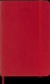 Moleskine 12 Monate Tageskalender 2026, Pocket/A6, 1 Tag = 1 Seite, Weicher Einband, Scharlachrot