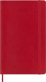 Moleskine 12 Monate Tageskalender 2026, Large/A5, 1 Tag = 1 Seite, Weicher Einband, Scharlachrot