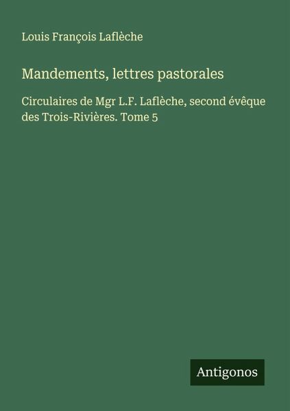 Mandements, lettres pastorales Mandements, lettres pastorales