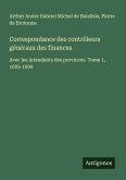 Correspondance des contrôleurs généraux des finances Correspondance des contrôleurs généraux des finances