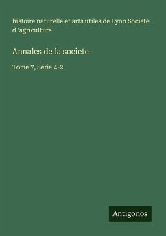 Cover Annales de la societe