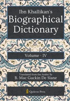 Cover Ibn Khallikan's Biographical Dictionary - Vol 4