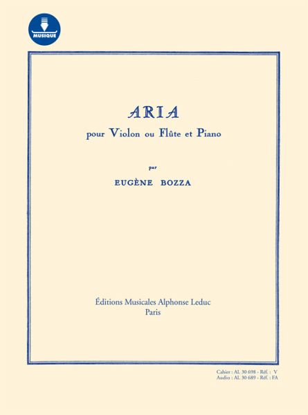 Aria (+Download) pour violon (flűte) et piano