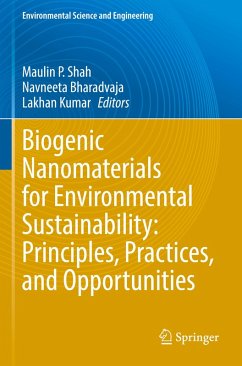 Biogenic Nanomaterials for Environmental Sustainability: Principles, Practices, and Opportunities