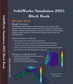Cover SolidWorks Simulation 2025 Black Book (eBook, ePUB)
