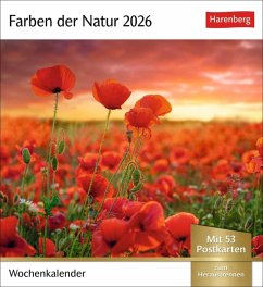 Cover Farben der Natur Postkartenkalender 2026 - Wochenkalender mit 53 Postkarten
