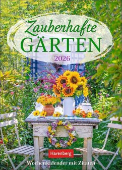 Cover Zauberhafte Gärten Wochenkalender 2026 - mit Zitaten