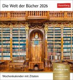 Die Welt der Bücher Postkartenkalender 2026 - Wochenkalender mit 53 Literaturpostkarten Die Welt der Bücher Postkartenkalender 2026 - Wochenkalender mit 53 Literaturpostkarten