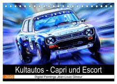 Cover Kultautos - Capri und Escort (Tischkalender 2026 DIN A5 quer), CALVENDO Monatskalender