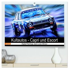 Cover Kultautos - Capri und Escort (hochwertiger Premium Wandkalender 2026 DIN A2 quer), Kunstdruck in Hochglanz