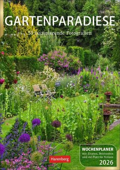 Cover Gartenparadiese Wochenplaner 2026 - 53 stimmungsvolle Fotografien