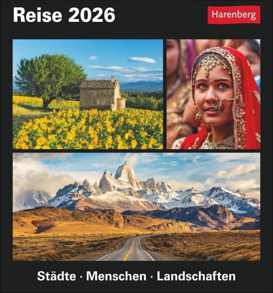 Reise Tagesabreißkalender 2026 - Kulturkalender - Städte, Menschen, Landschaften Reise Tagesabreißkalender 2026 - Kulturkalender - Städte, Menschen, Landschaften