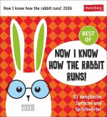 Now I know how the rabbit runs Postkartenkalender 2026 - 53 denglische Sprüche und Sprichwörter Now I know how the rabbit runs Postkartenkalender 2026 - 53 denglische Sprüche und Sprichwörter