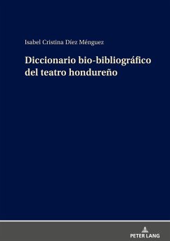 Cover Diccionario bio-bibliográfico del teatro hondureño