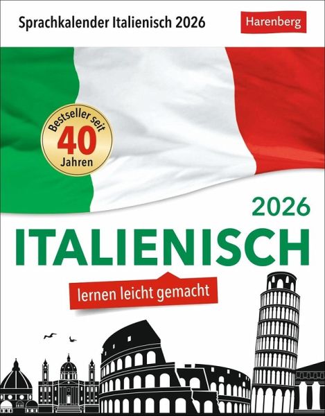 Italienisch Sprachkalender 2026 - Italienisch lernen leicht gemacht - Tagesabreißkalender Italienisch Sprachkalender 2026 - Italienisch lernen leicht gemacht - Tagesabreißkalender