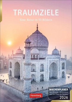 Cover Traumziele Wochenplaner 2026 - Eine Reise in 53 Bildern