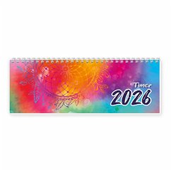 Cover Trötsch Schreibtischquerkalender Timer Farben (eine Woche 2 Seiten) 2026