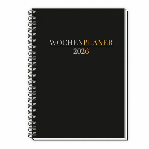 Trötsch Wochenplaner A5 mit Wire-O Schwarz 2026 Trötsch Wochenplaner A5 mit Wire-O Schwarz 2026