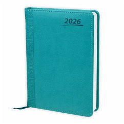 Cover Trötsch Buchkalender A5 Aqua 2026