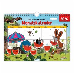 Cover Trötsch Der kleine Maulwurf Monatsterminer Monatskalender 2026