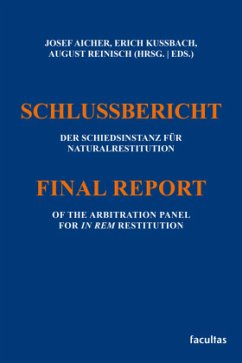 Cover Schlussbericht der Schiedsinstanz für Naturalrestitution