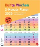 Bunte Wochen 3-Monatsplaner 2026 Bunte Wochen 3-Monatsplaner 2026
