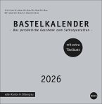 Premium-Bastelkalender silbergrau groß 2026 Premium-Bastelkalender silbergrau groß 2026