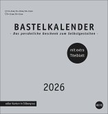 Premium-Bastelkalender silbergrau mittel 2026 Premium-Bastelkalender silbergrau mittel 2026