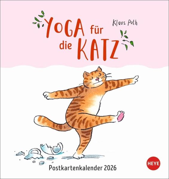 Puth Yoga für die Katz Postkartenkalender 2026 Puth Yoga für die Katz Postkartenkalender 2026