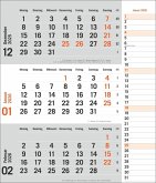 times&more 3-Monatsplaner, orange 2026