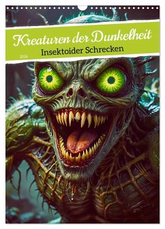 Cover Kreaturen der Dunkelheit - Insektoider Schrecken (Wandkalender 2026 DIN A3 hoch), CALVENDO Monatskalender