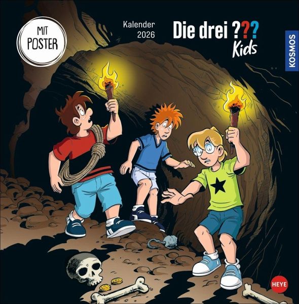 Die drei ??? Kids Broschurkalender 2026 Die drei ??? Kids Broschurkalender 2026