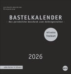 Premium-Bastelkalender schwarz mittel 2026