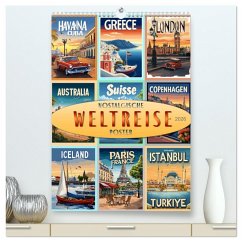 Weltreise - nostalgische Poster (hochwertiger Premium Wandkalender 2026 DIN A2 hoch), Kunstdruck in Hochglanz Cover Weltreise - nostalgische Poster (hochwertiger Premium Wandkalender 2026 DIN A2 hoch), Kunstdruck in Hochglanz